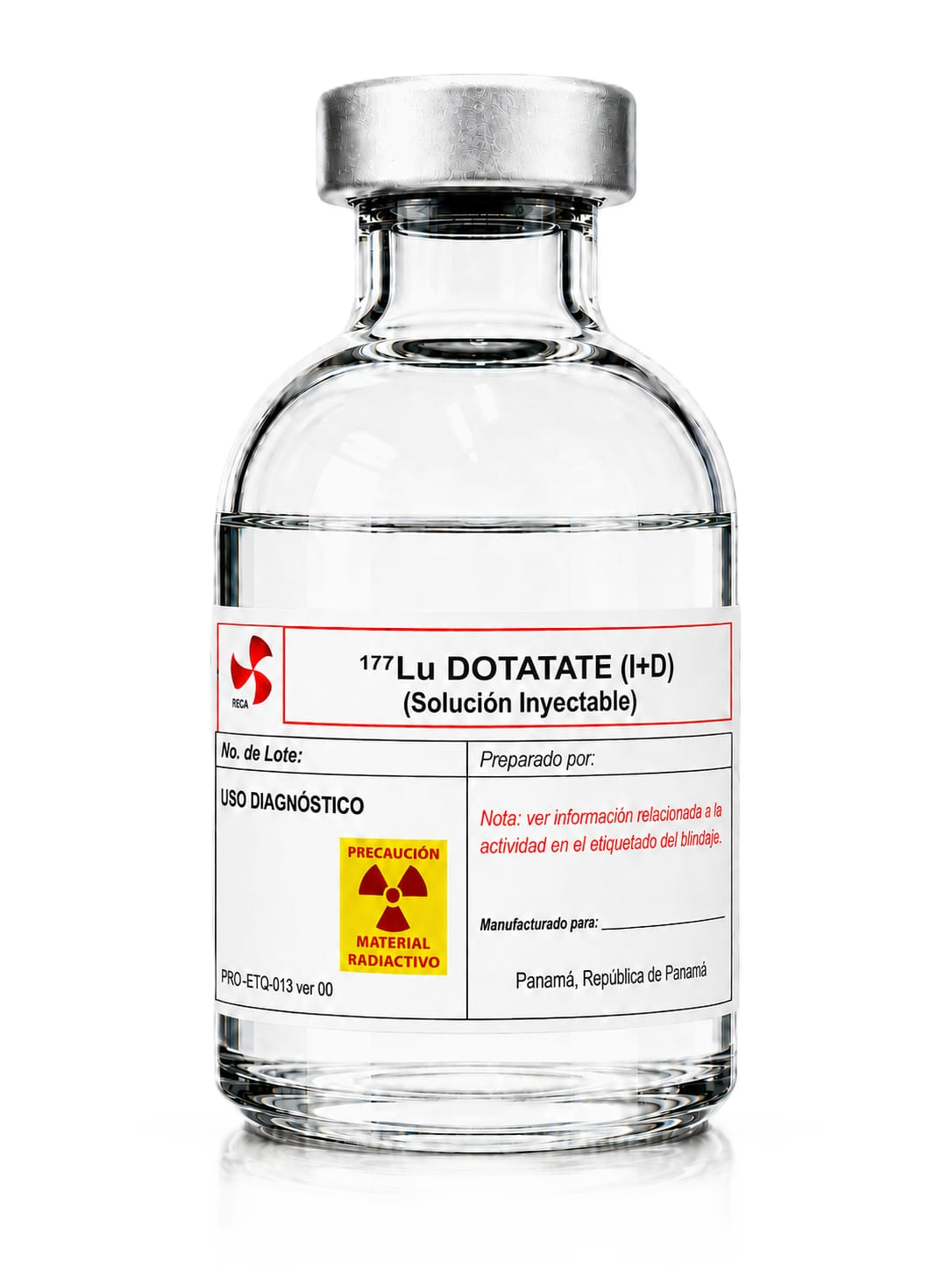 Frasco de 177Lu DOTATATE (I+D)